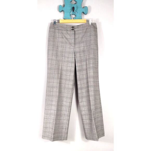 Talbots Heritage Wide Leg Womens Gray Wool Blend Trouser Pant Size 10 - Picture 9 of 14